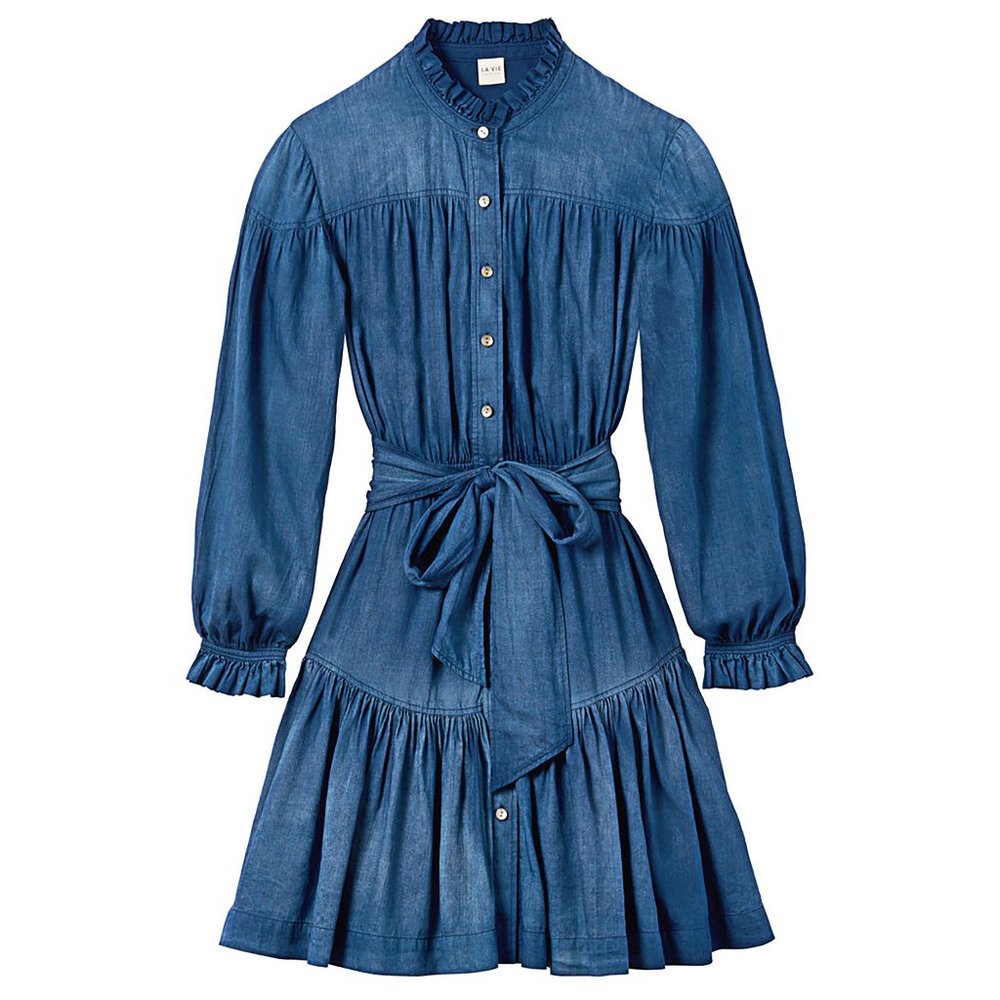 LA VIE TISSUE DENIM DRESS